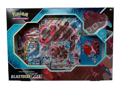 *HH* Rare Special Collection Box Blastoise Warts V Max ITA Cards Card Bags 