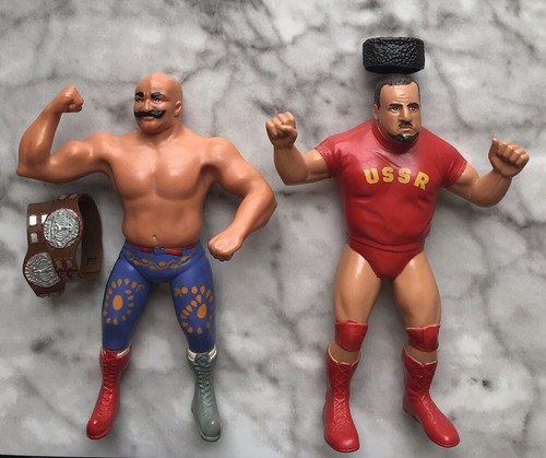 WWF LJN TAG TEAM IRON SHEIK NIKOLAI VOLKOFF COMPLE...