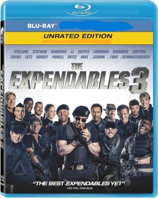 The Expendables 3 Blu-ray ** Disc Only ** Disc is new (Unrated & Theatrical)