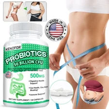 Probiotic for Improved Stomach & Gut Health 50 Billion CFU 120 Capsules