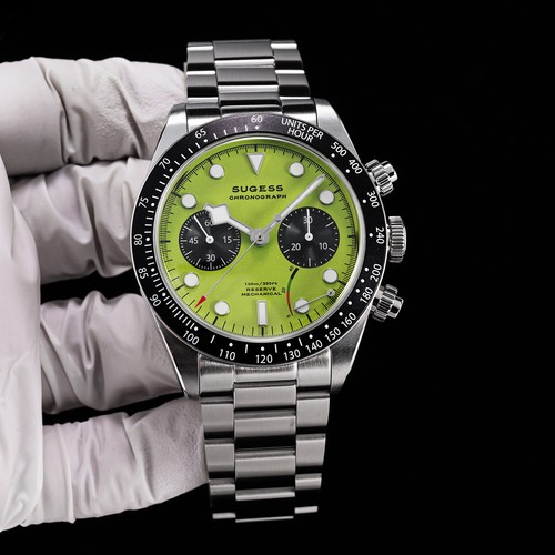 Sugess S457.G Power Reseve ST1907 BB Chrono Mechanical Mens Watch SEAGULL 1963 - Picture 6 of 17