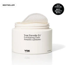 YSE Beauty Your Favorite Ex Exfoliating Pads 45 Brand New + Free Sample