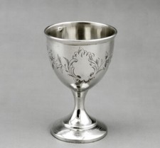 Joli Coquetier En Argent Massif poinçon Minerve 1er titre  XIXeme