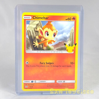 Pokemon TCG 25th Anniversary McDonalds Promo Card - Chimchar 12/25 nonholo 2021 | eBay Pokemon TCG 25th Anniversary McDonalds Promo Card - Chimchar 12/25 nonholo 2021 | eBay