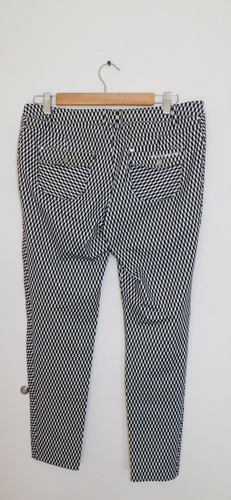 Pantaloni da golf Louis Castel nuovi con etichette nero giallo blu bianco US 10 - Foto 5 di 9