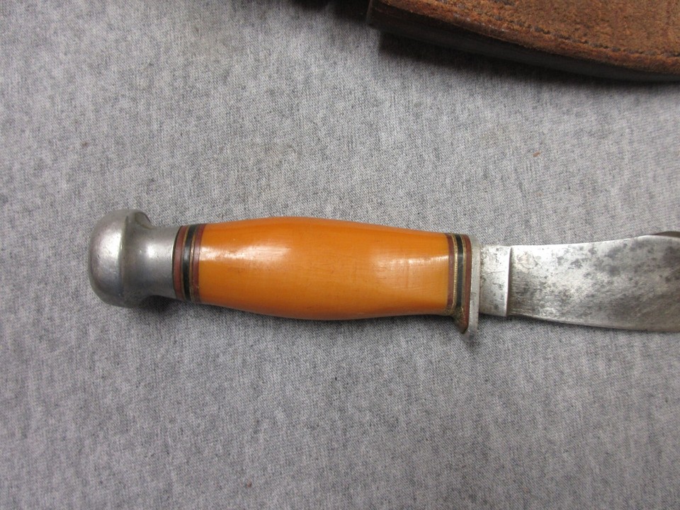 vintage Edw. K. Tryon Co Philadelphia Pa fixed blade knife & Rowe's