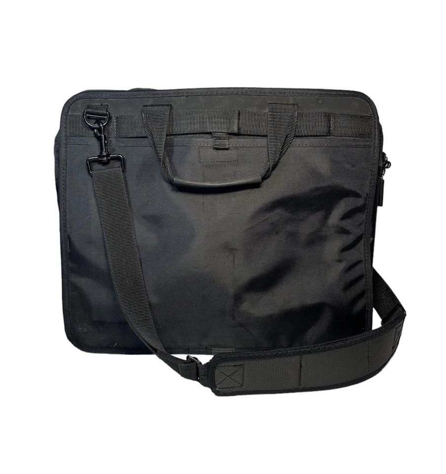 Bolso Mensajero IBM Thinkpad De Colección Negro Acolchado Portátil Estuche de Transporte Trabajo Viaje Foto 2 de 4