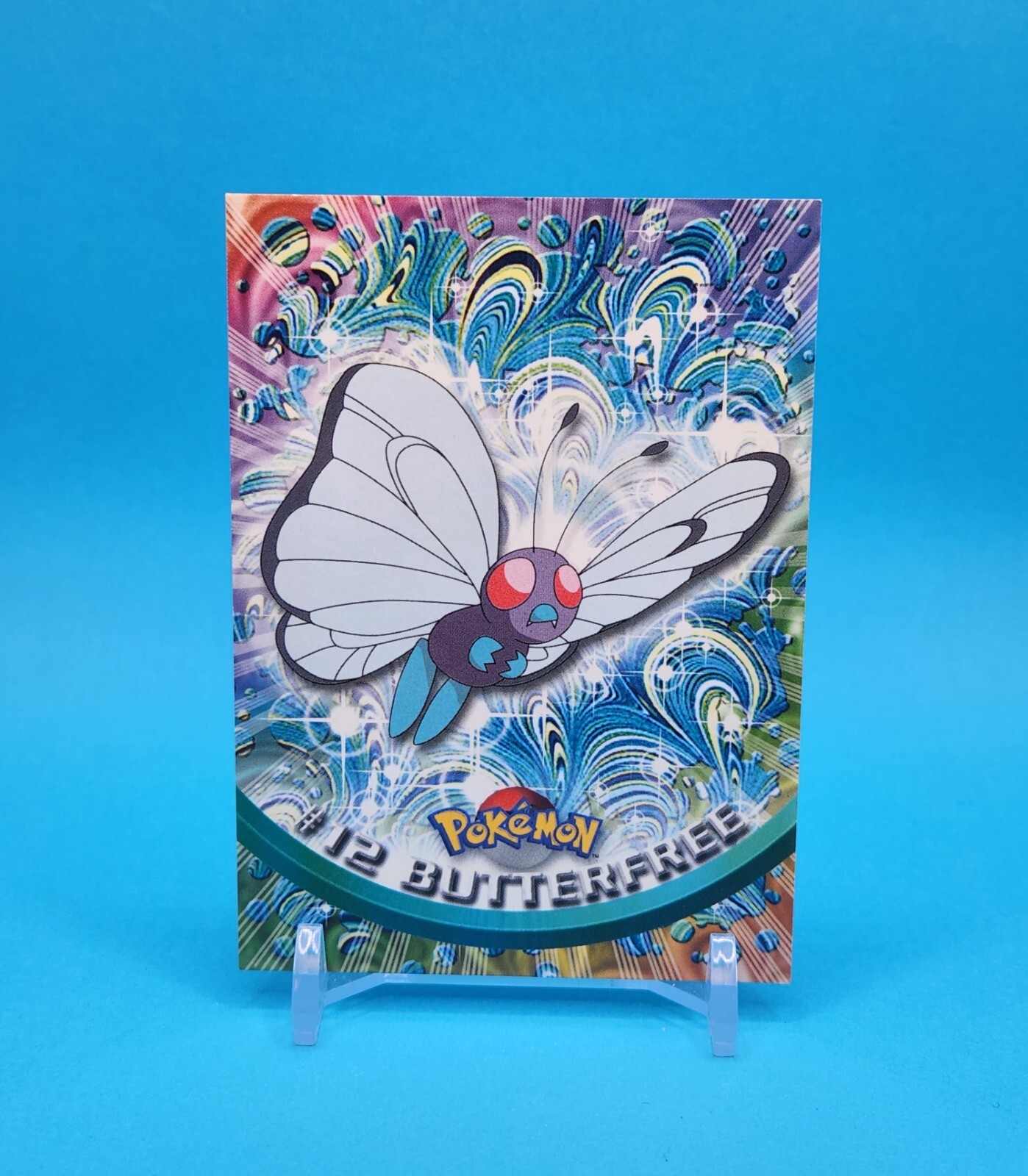 Pokemon Card - Butterfree #12 - Topps Series 1 - Blue Logo