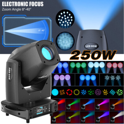 250W LED Moving Head Light Rotation GOBO Beam Stage DMX Spot Lighting DJ Disco