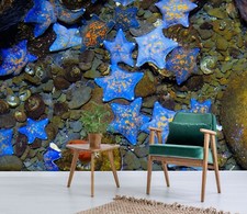 3D Blue Starfish 5873NA Wallpaper Wall Murals Wall Paper Wall Print Mural Romy