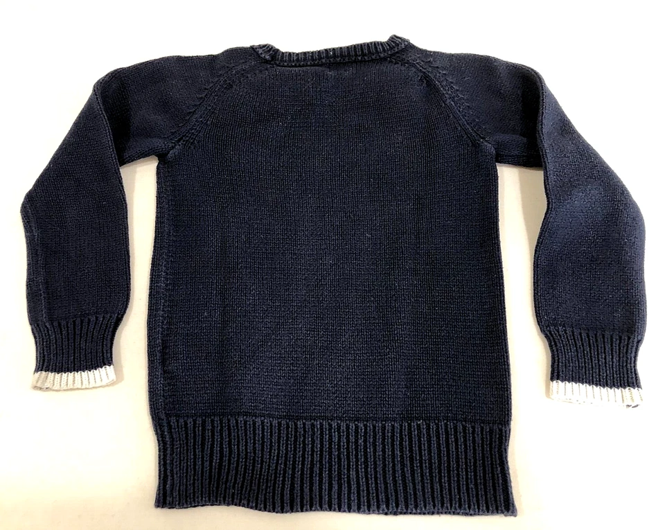 Set of 2 Crewcuts Boy's Sz 4/5 Navy Blue Anchor Theme Sweater and Tee T-Shirt - Image 3 of 4