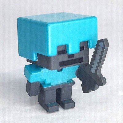 Minecraft Mini-Figures Wood Series #10 1'' Wither Skeleton Diamond Armor Figure