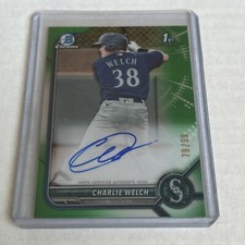 2022 Bowman Chrome 1st Bowman Auto Charlie Welch #CPA-CW /99