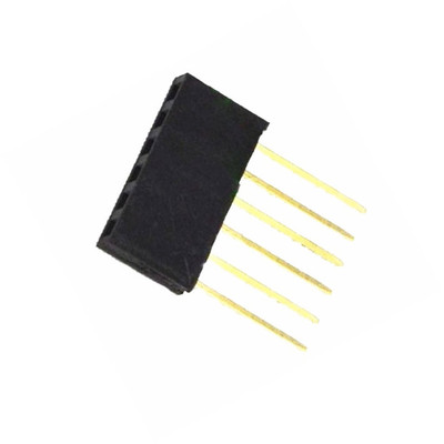 100pcs 6 Pin 2.54 mm Stackable Long Legs Femal Header For Arduino Shield 
