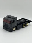 Hot Wheels Semi Cab Truck 1991 Black Vintage Big Rig Mattel Diecast Used