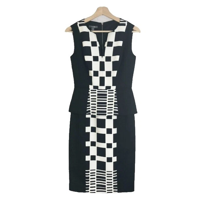 Vestidos geométrico Muse algodón para mujeres