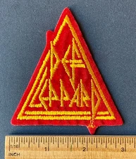Vintage Def Leppard Iron On Patch! Original Collector's item from the 80's.