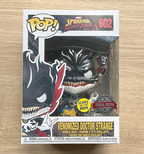 Funko Pop Marvel Venom Venomized Doctor Strange GITD #602 + Protector Gratis