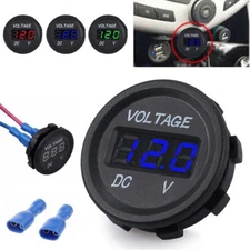 LED Digital Voltmeter Car Motorcycle Voltage Volt Gauge Panel Meter 12V-24V DC