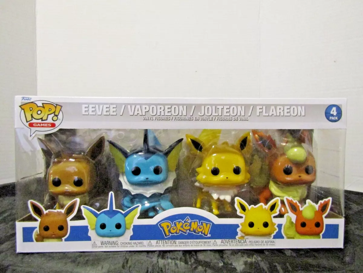 Funko Pop! Pokemon - Ultimate 4-Pack Eevee, Vaporeon, Jolteon, Flareon