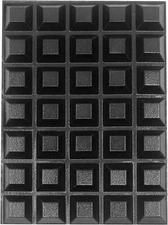 35 Pack Black Furniture Floor Protectors Rubber Bumpers With Adhesive Feet