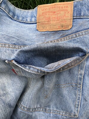 Vintage 1970's Levi's 505 Single Stitch Button Stamp #5 Jeans USA