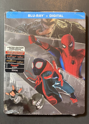Man CD DVD ペンラ まとめ売り Spider-Man 4-Movie Collection [ Limited Edition STEELBOOK ] (Blu