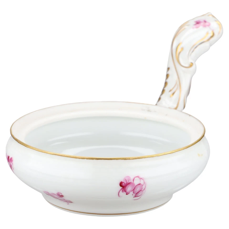 Buttersauciere Butterpfännchen Modell 738 Herend Ungarn Form Osier BTP Bouquet D - Bild 2 von 4