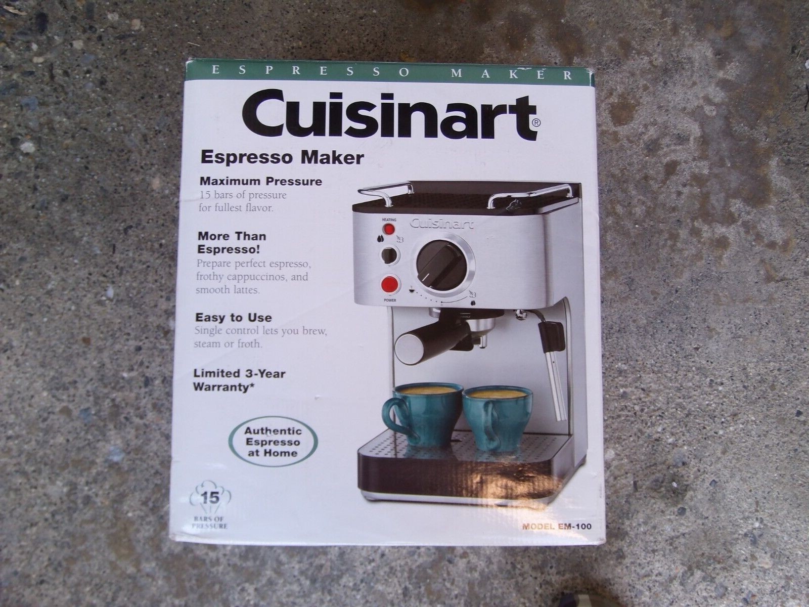 Cuisinart EM-100 Stainless Steel 15-Bar 