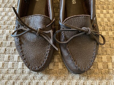 マッキントッシュ MINNETONKA 9.5 Wide Classic Moosehide Moose Leather Hardsole