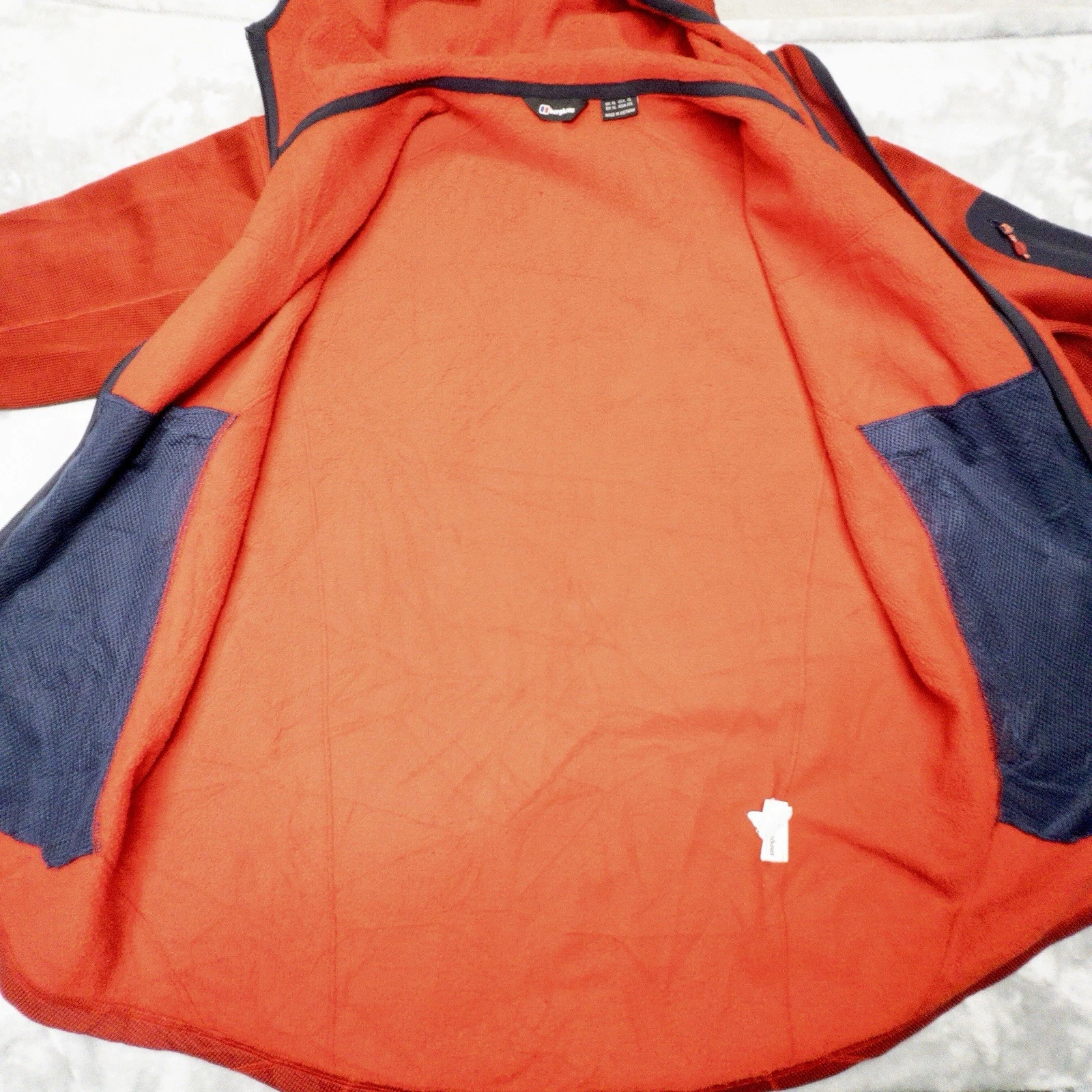 Berghaus Full Zip Red Hoodie Mens XL Gorpcore Outdoors Ski image 8