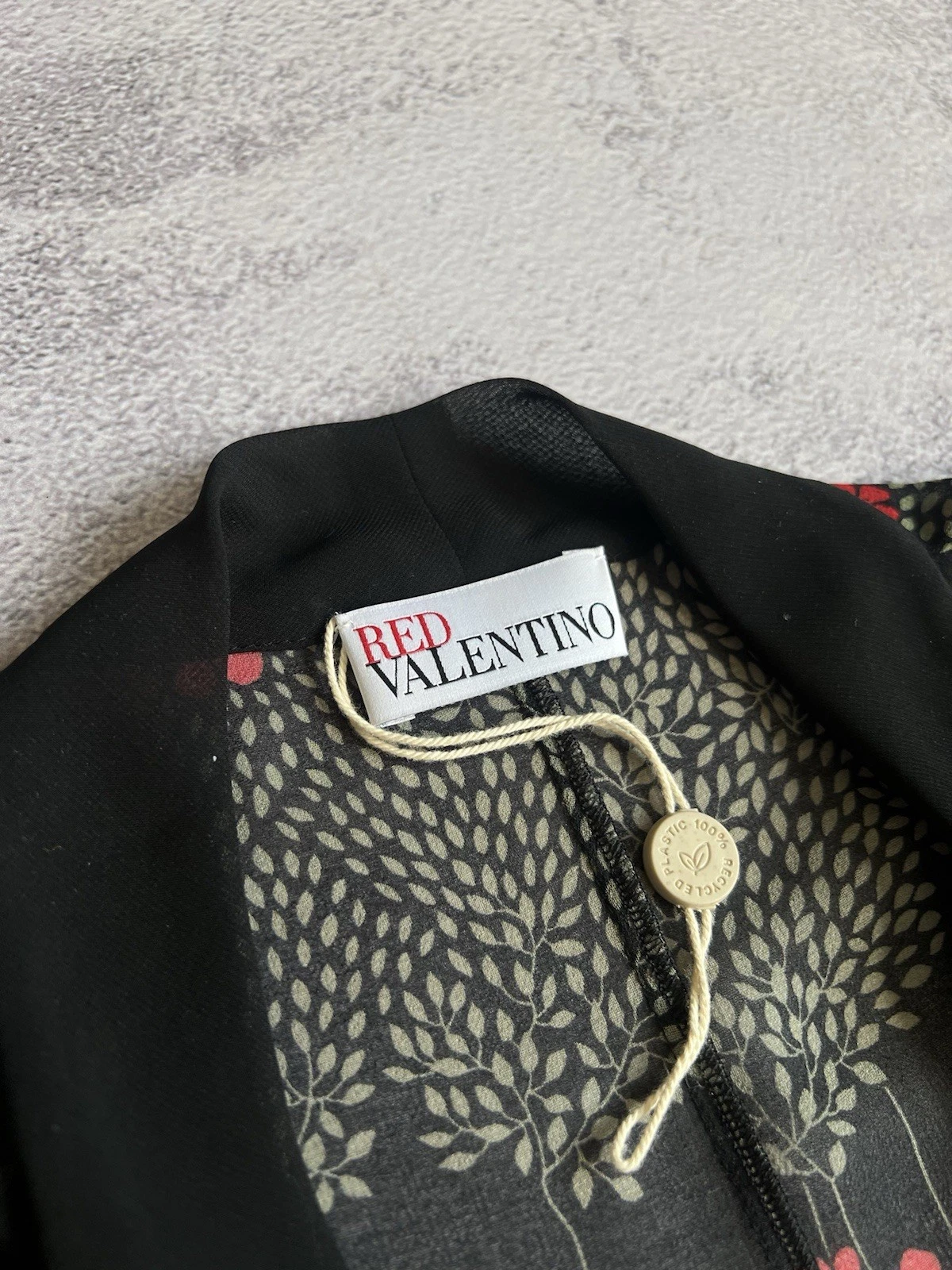 Abito midi rosso Valentino plissettato floreale chiffon taglia 42