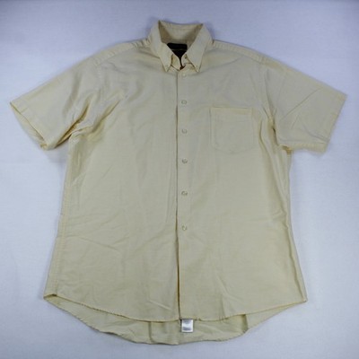 Covington Short-Sleeve Shirt   Light Pastel Yellow   Size L