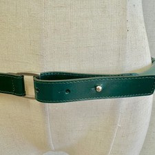 Vintage Ralph Lauren Emerald Green Tubular Leather Rolled Skinny Belt Size‎ 30 Lauren Ralph Lauren Green Skinny Belts for Women for sale | eBay main image 2