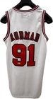 Dennis Rodman NBA Signed Jersey Size L Bulls BECKETT COA