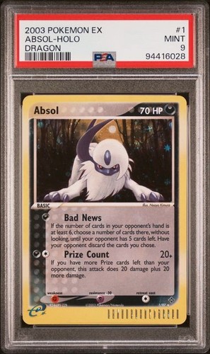 Absol graded PSA 9 for sale on eBay