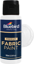Fabric Paint, White, 3.4 Fl Oz, Permanent Fabric Paints for Easter Decor, Clothe
