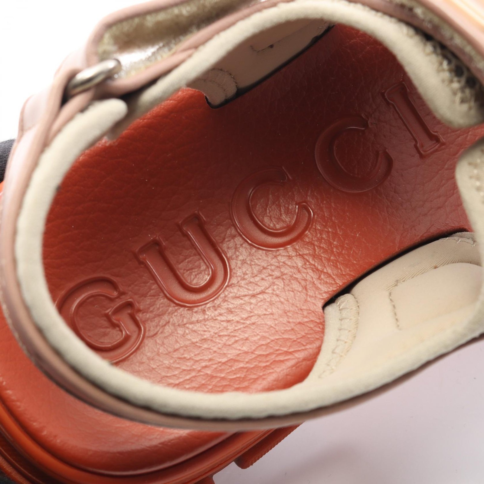 GUCCI Sandals Shoes Leather Fabric Women's Pink/Multicolor thumbnail 5