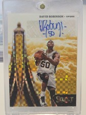 2024-25 Select In Flight Signatures David Robinson Gold Prizm IFS-ROB AUTO /10