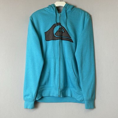 The North Face Jacket Mens Small Blue Full Zip Hooded Fleece Warm Thick