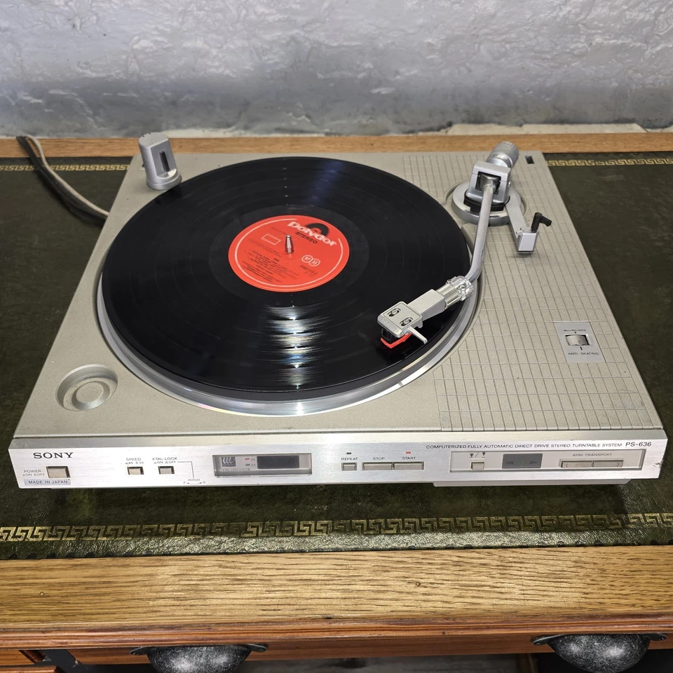 Sony PS-636 Stereo Full Automatic Turntable Record System - Requires New Stylus - Image 2 of 4