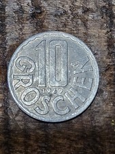 1969 Austrian 10 Groschen Coin Circulated Collectible
