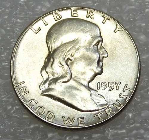 1957-P Franklin Half Dollar — photo from the most recent tracked eBay sale