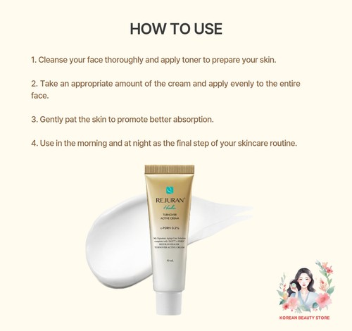 REJURAN Guérisseur Turnover Ampoule 30ml + Crème Active 50ml Duo K-Beauty Verre Peau - Photo 5/6