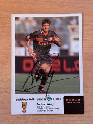 Raphael Wicky SV Werder Bremen autograph card original signed #56441