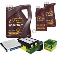 Mann Inspektionspaket 7L Mannol Energy 5W-30 FüR KIA Sportage 2.0 Cvvt