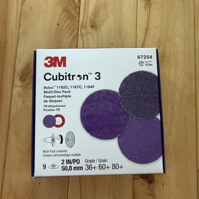 3M Cubitron 3 Roloc Multi-Disc Pack, 67255, 36+, 60+, 80+, 3 Inch, TR