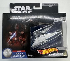 Star Wars Hot Wheels Kylo Ren's Tie Silencer Starships Commemorative Series New