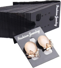 200pcs Plastic Jewelry Earring Display Cards Ear Stud Packaging Hanging Cards...