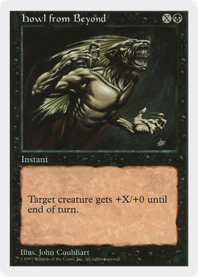 Howl from Beyond (MP) Fifth Edition 5ED Magic MTG